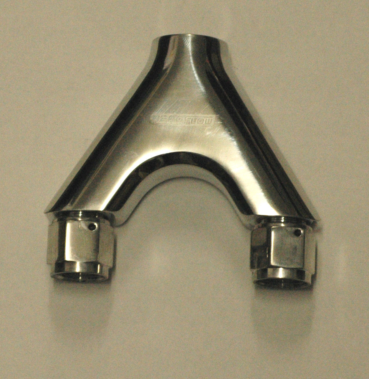 Aeroflow AF939-08-10P Billet Y-Piece 2x -8AN Female to 1x -10ORB Polished