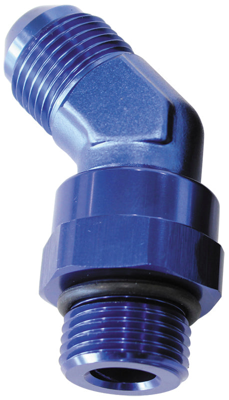 Aeroflow AF945-16 Male -16 ORB 45 to -16AN Male Blue Full Swivel