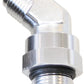 Aeroflow AF945-16S Male -16 ORB 45 to -16AN Male Silver Full Swivel