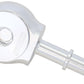 Aeroflow AF969-05-10S 90Â° Low Profile -10ORB to EFI Push On 5/16" Barb Silver Finish
