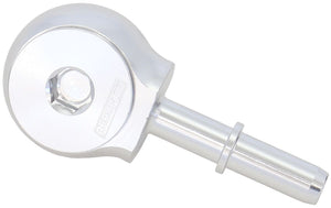 Aeroflow AF969-05-10S 90Â° Low Profile -10ORB to EFI Push On 5/16" Barb Silver Finish