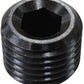Aeroflow AF979-06BLK 3/8" NPT PORT PLUG STEEL BLACKCOATED