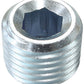 Aeroflow AF979-08 1/2" NPT PORT PLUG STEEL ZINC COATED