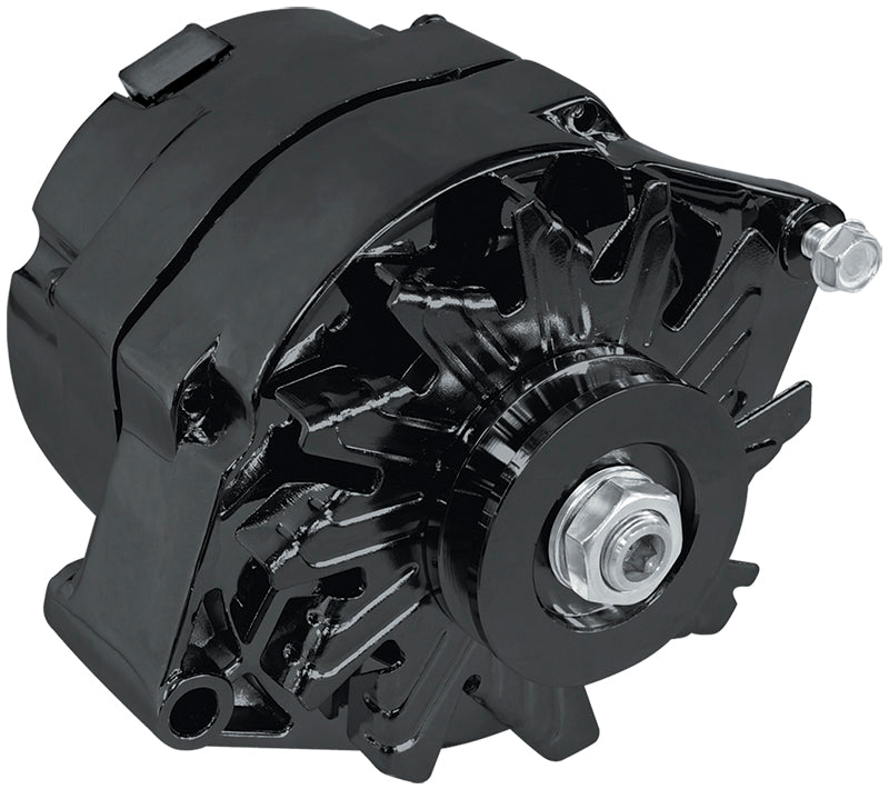 Aeroflow AF4270-1100 GM Black 100 Amp 1 Or 3 Wire Chev Style Alternator