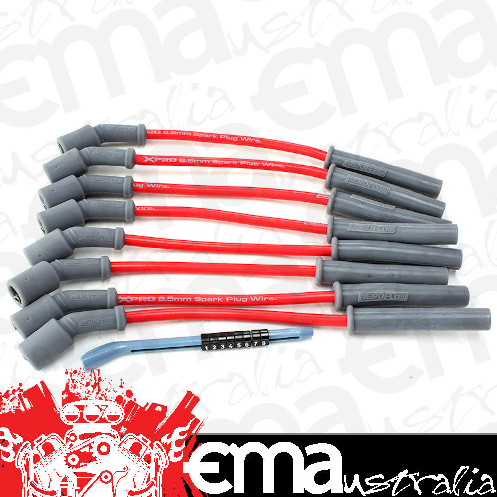 Aeroflow Performance Products AF4530-32829 Holden LS2 Ignition Lead Set Red