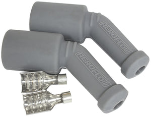 Aeroflow AF4530-3304 Coil Boots & Term LS1 45 Deg 2 Boots Terminal Grey