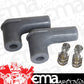 Aeroflow AF4530-3311 Spark Plug Boots & Terminals 90 Deg 2 Boots Terminals Grey