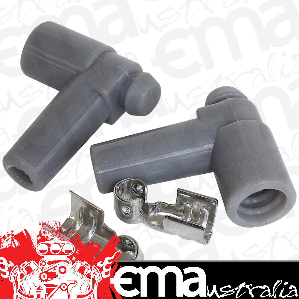 Aeroflow AF4530-3320 Hei Boots & Terminals 90 Deg 2 Boots Terminals Grey