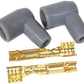 Aeroflow AF4530-3321 Distributor Boots & Terminals 90 Deg 2 Boots Terminals Grey