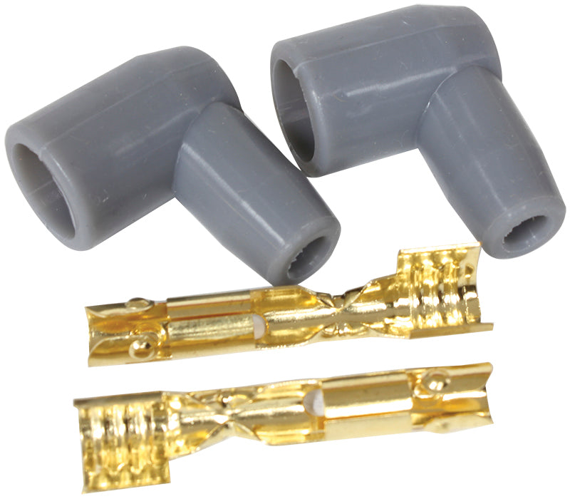 Aeroflow AF4530-3321 Distributor Boots & Terminals 90 Deg 2 Boots Terminals Grey