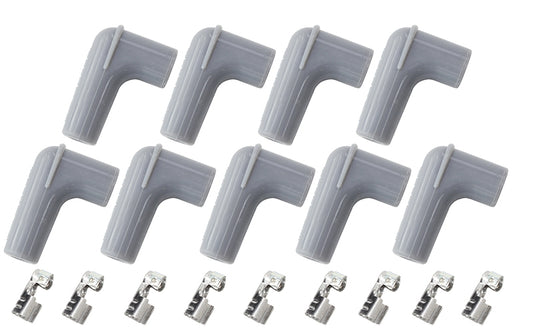 Aeroflow AF4530-8850 9 x Spark Plug Boots Terminals 90 Deg. 9 Boots & 9 Terminals