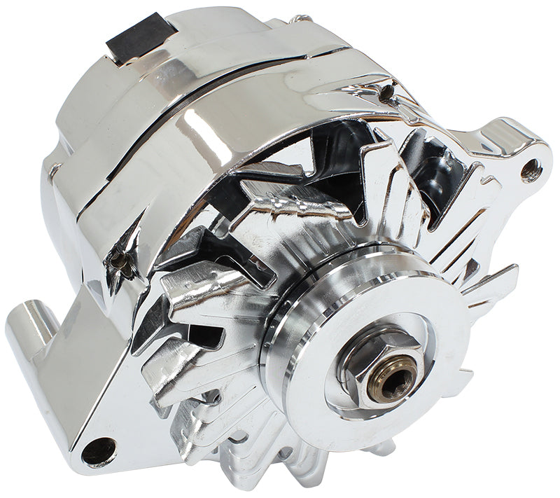 Aeroflow AF4873-1140 Ford Alternator 140 Amp 1 Or 3 Wire Chrome