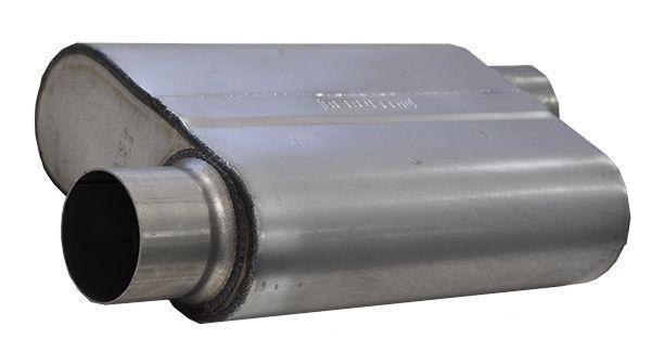 Aeroflow AF5000-250 2.5" Offset / Offset Muffler 13" Length 10" Width 4-1/4" H
