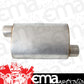 Aeroflow AF5500-250 2.5" Offset / Offset Muffler 13.75" Length 9.45" W 5.3" H