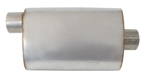 Aeroflow AF5501-250 2.5" Offset / Center Muffler 13.75" Length 9.45" W 5.3" H
