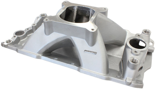 Aeroflow AF6001-1000 SBC HI RISE INTAKE MANIFOLD SINGLE PLANE CHEV 350 NATURAL