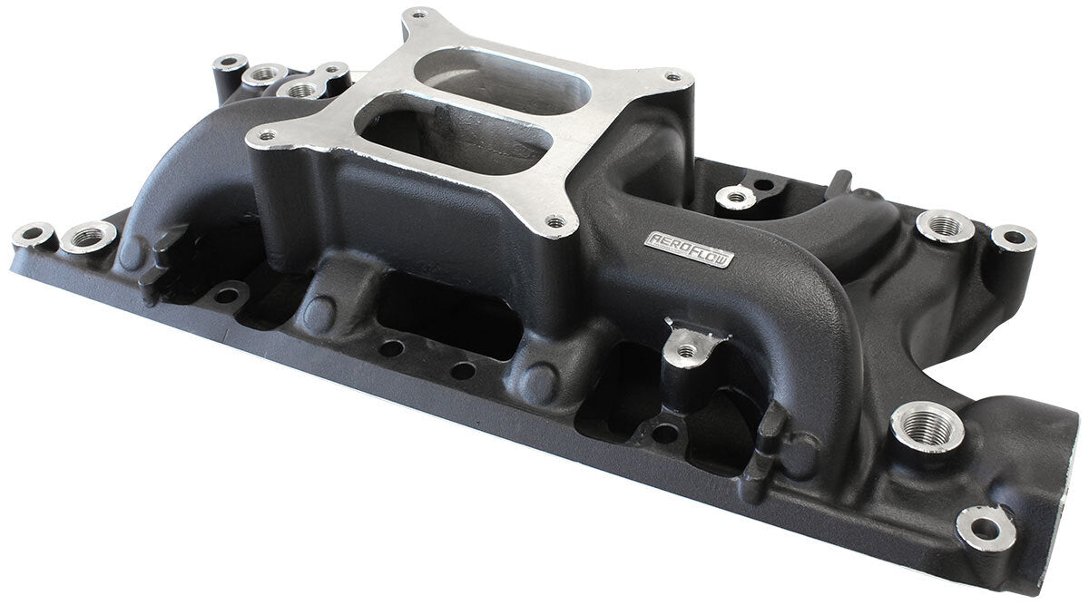 Aeroflow AF6210-2001 SBF AIR GAP INTAKE MANIFOLD DUAL PLANE FORD 302 BLACK