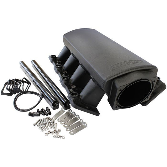 Aeroflow AF6233-5000 GM LS1/LS2 Sheet Metal Intake Manifold with Fuel Rail and Mounting Kit Suit 102mm Throttle Bodies and Cathedral Port Cylinder Hea
