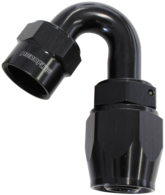 Kryptalon Series One Piece Full Flow Swivel 150?Ÿ?? Hose End -20AN (Black Finish, Suits Kryptalon Series Kevlar Hose) (AF7025-20)