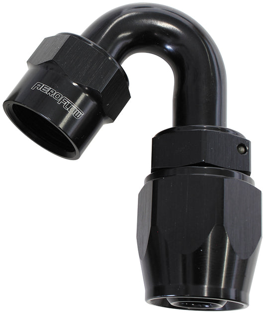 Kryptalon Series One Piece Full Flow Swivel 150?Ÿ?? Hose End -20AN (Black Finish, Suits Kryptalon Series Kevlar Hose) (AF7025-20)