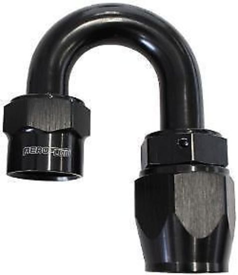 Aeroflow AF7026-04 -4AN 180 Degree Kryptalon Lightweight Big Bore 1 Piece