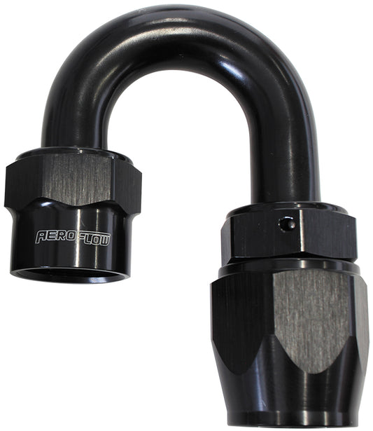 Kryptalon Series One Piece Full Flow Swivel 180?Ÿ?? Hose End -20AN (Black Finish, Suits Kryptalon Series Kevlar Hose) (AF7026-20)