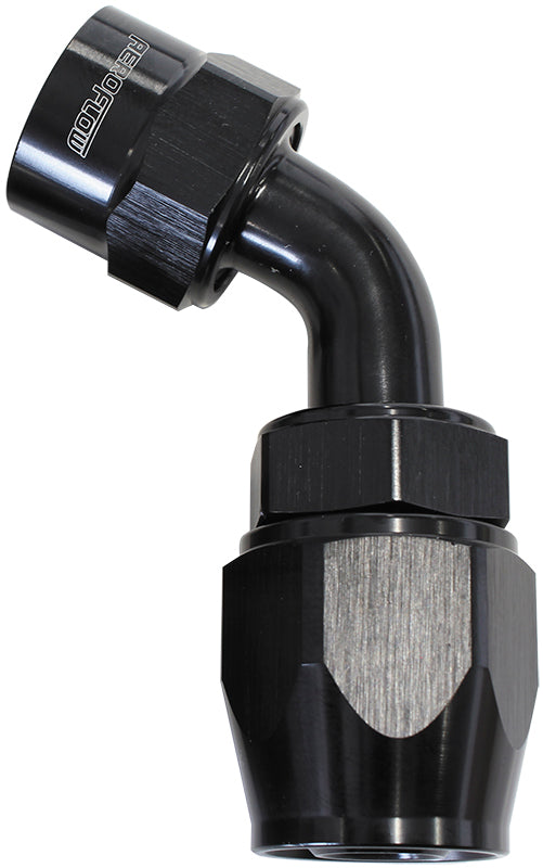 Kryptalon Series One Piece Full Flow Swivel 60?Ÿ?? Hose End -20AN (Black Finish, Suits Kryptalon Series Kevlar Hose) (AF7028-20)
