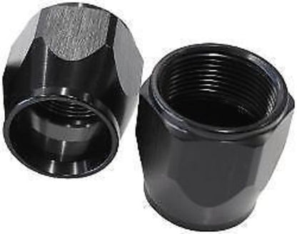 Aeroflow Kryptalon Series FittingsA 7000 Replacement Socketnut Hard Anodised Black Aeroflow Performance Products AF7030-06