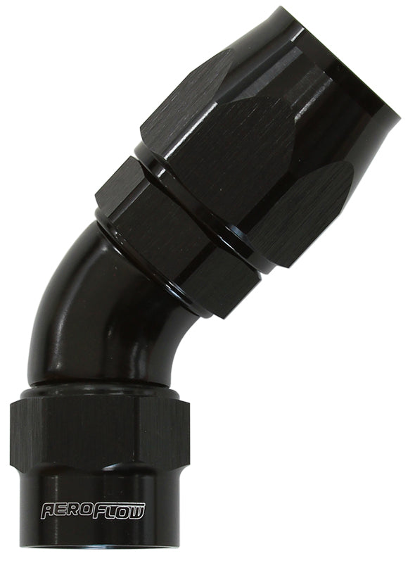 Aeroflow AF7052-08 -8AN 45 Degree Kryptalon Full Flow Big Bore 1 Piece