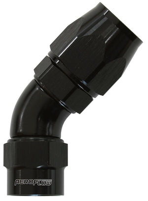 Aeroflow AF7052-08 -8AN 45 Degree Kryptalon Full Flow Big Bore 1 Piece