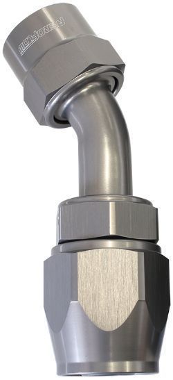 Aeroflow AF7822-06 -6AN 45 Degree Kryptalon Lightweight Big Bore Titanium