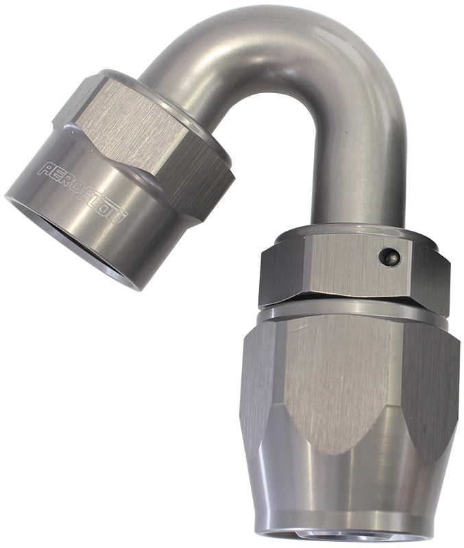 Kryptalon Series One Piece Full Flow Swivel 150Ã¸ Hose End -20AN (Titanium Finish, Suits Kryptalon Series Kevlar Hose) (AF7825-20)