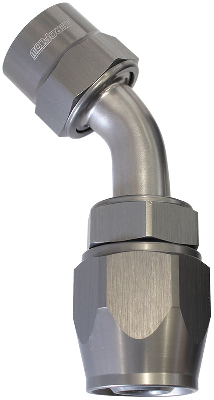 Kryptalon Series One Piece Full Flow Swivel 30?Ÿ?? Hose End -20AN (Titanium Finish, Suits Kryptalon Series Kevlar Hose) (AF7827-20)