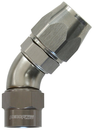 Aeroflow AF7852-08 -8AN 45 Degree Kryptalon Full Flow Big Bore 1 Piece