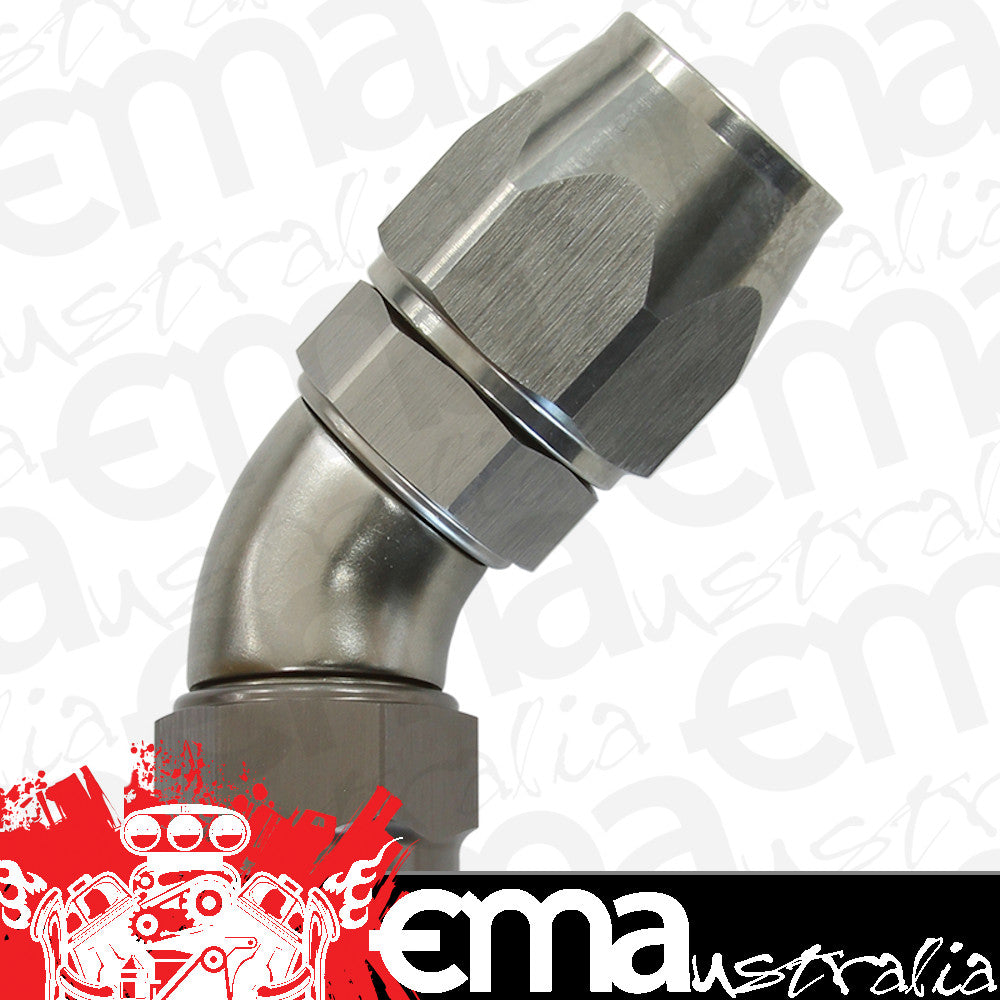 Aeroflow AF7852-10 -10AN 45 Degree Kryptalon Full Flow Big Bore 1 Piece