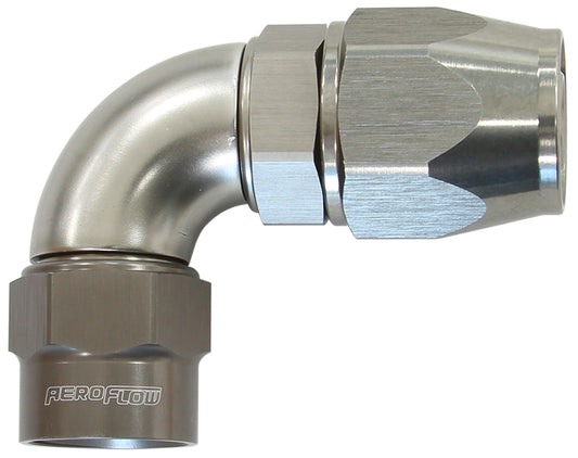 Aeroflow AF7853-10 -10AN 90 Degree Kryptalon Full Flow Big Bore 1 Piece