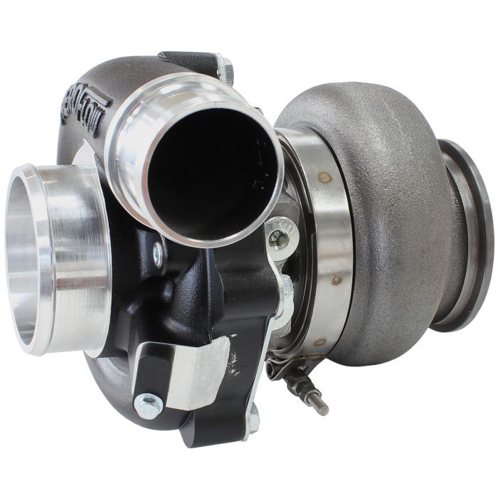 Aeroflow Performance AF8005-2010BLK BOOSTED 4849 .72 Turbocharger 550HP, Hi Temp Black Finish External Wastegate, V-Band Inlet & Exhaust Flanges