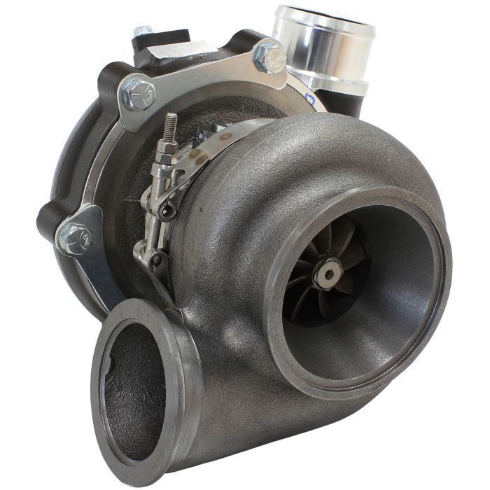 Aeroflow Performance AF8005-2010BLK BOOSTED 4849 .72 Turbocharger 550HP, Hi Temp Black Finish External Wastegate, V-Band Inlet & Exhaust Flanges