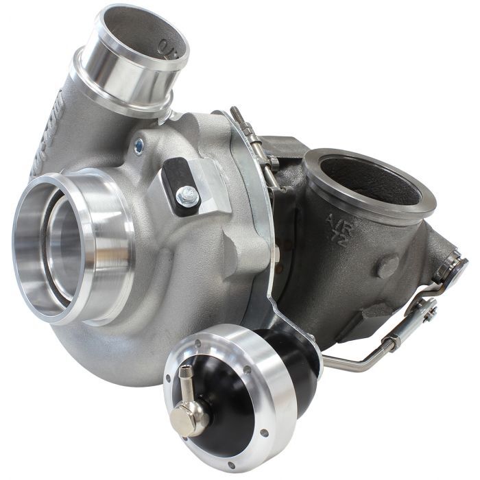 Aeroflow Performance AF8005-2013 BOOSTED 4849 .72 Turbocharger 550HP, Natural Cast Finish Internal Wastegate, V-Band Inlet & Exhaust Flanges