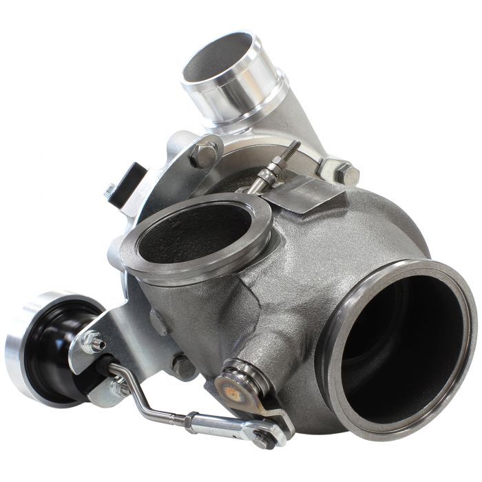 Aeroflow Performance AF8005-2013 BOOSTED 4849 .72 Turbocharger 550HP, Natural Cast Finish Internal Wastegate, V-Band Inlet & Exhaust Flanges