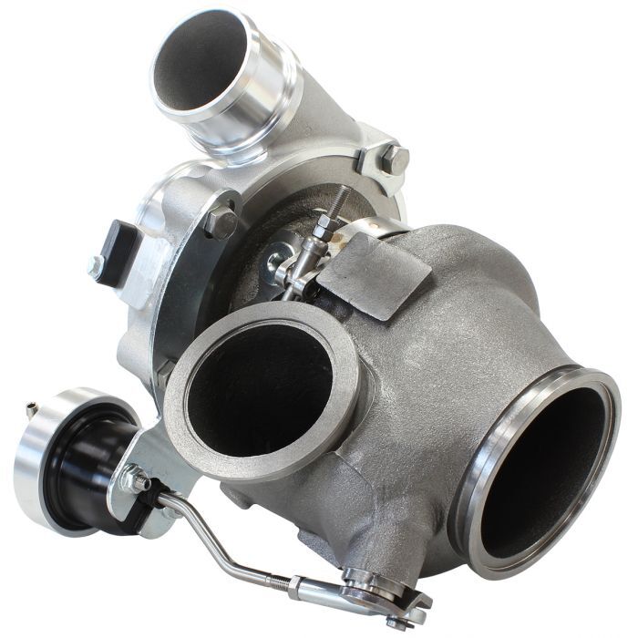 Aeroflow Performance AF8005-2013 BOOSTED 4849 .72 Turbocharger 550HP, Natural Cast Finish Internal Wastegate, V-Band Inlet & Exhaust Flanges