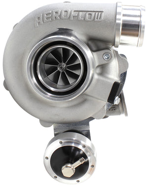 Aeroflow Performance AF8005-2013 BOOSTED 4849 .72 Turbocharger 550HP, Natural Cast Finish Internal Wastegate, V-Band Inlet & Exhaust Flanges