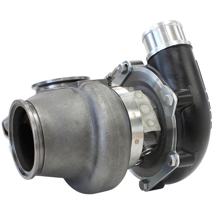 Aeroflow Performance AF8005-2013BLK BOOSTED 4849 .72 Turbocharger 550HP, Hi Temp Black Finish Internal Wastegate, V-Band Inlet & Exhaust Flanges