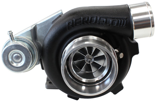 Aeroflow AF8005-2021BLK BOOSTED 5047.86 T28 FLANGE 5 BOLT OUTLET GTX2867 BLACK