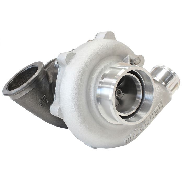 Aeroflow Performance AF8005-2110 BOOSTED 4849 .72 Reverse Rotation Turbocharger 550HP, Natural Cast Finish External Wastegate, V-Band Inlet & Exhaust