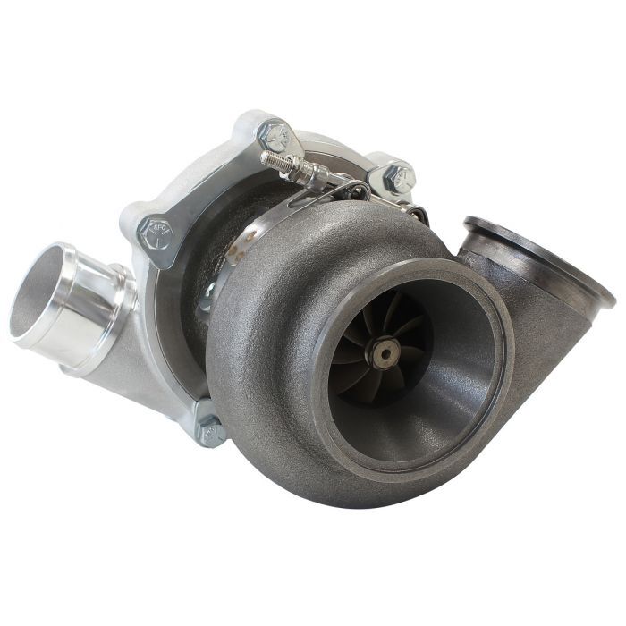Aeroflow Performance AF8005-2110 BOOSTED 4849 .72 Reverse Rotation Turbocharger 550HP, Natural Cast Finish External Wastegate, V-Band Inlet & Exhaust