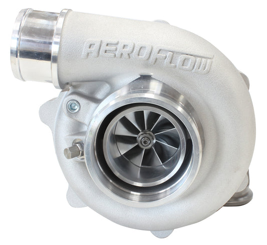 Aeroflow Performance AF8005-2110 BOOSTED 4849 .72 Reverse Rotation Turbocharger 550HP, Natural Cast Finish External Wastegate, V-Band Inlet & Exhaust