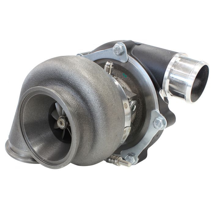 Aeroflow Performance AF8005-2110BLK BOOSTED 4849 .72 Reverse Rotation Turbocharger 550HP, Hi Temp Black Finish External Wastegate, V-Band Inlet & Exha