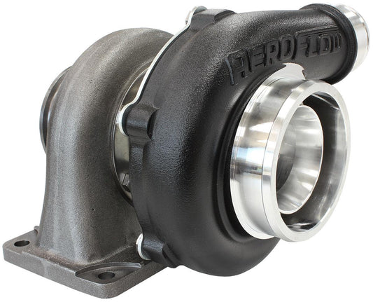 Aeroflow AF8005-3000BLK BOOSTED 5355 .63 Turbocharger 340-650HP Rating Hi Temp Black Finish (External Wastegate T3 Inlet Flange V-Band Exhaust Flange)