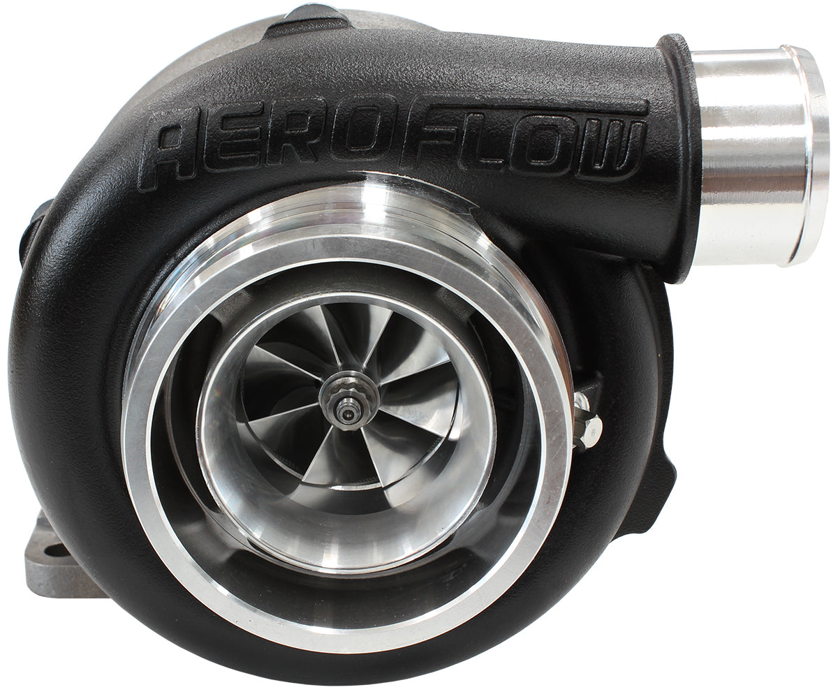 BOOSTED 5355 1.06 Turbocharger 340-650HP Rating - Hi Temp Black Finish (External Wastegate, T3 Inlet Flange, V-Band Exhaust Flange)